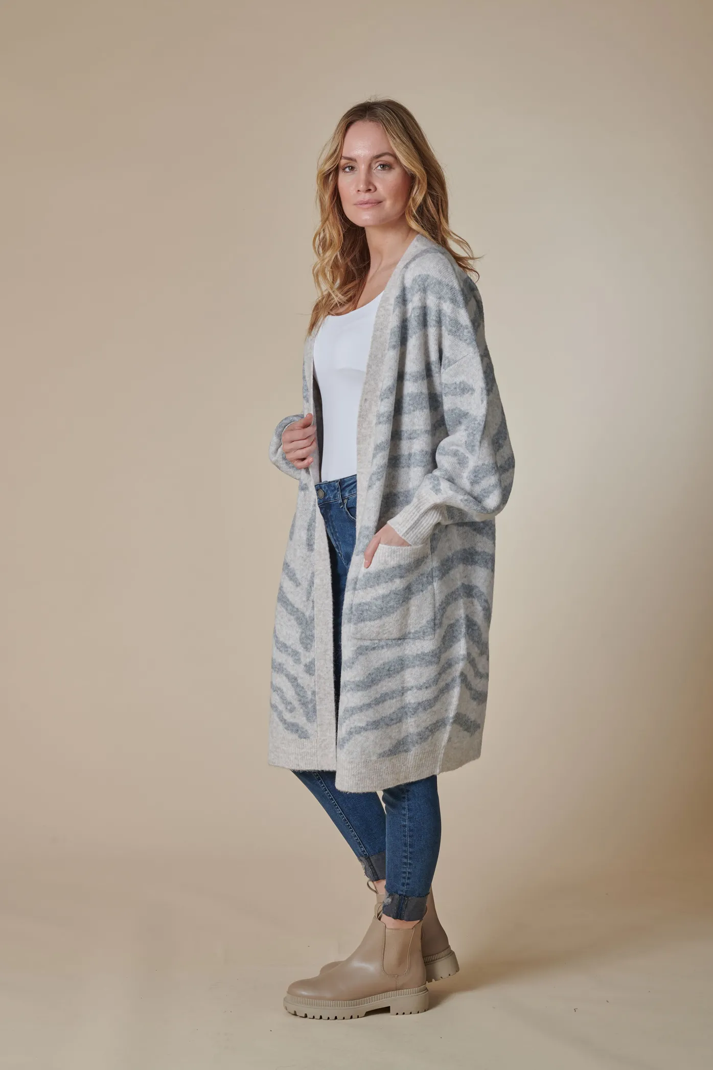 Damen Zhrill Jacken & Mäntel|Pullover & Strick*ZHNAYA ZEBRA