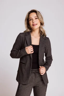Damen Zhrill Blazer*ZHSALMA LONG HERRINGBONE