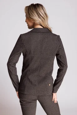 Damen Zhrill Blazer*ZHSALMA LONG HERRINGBONE